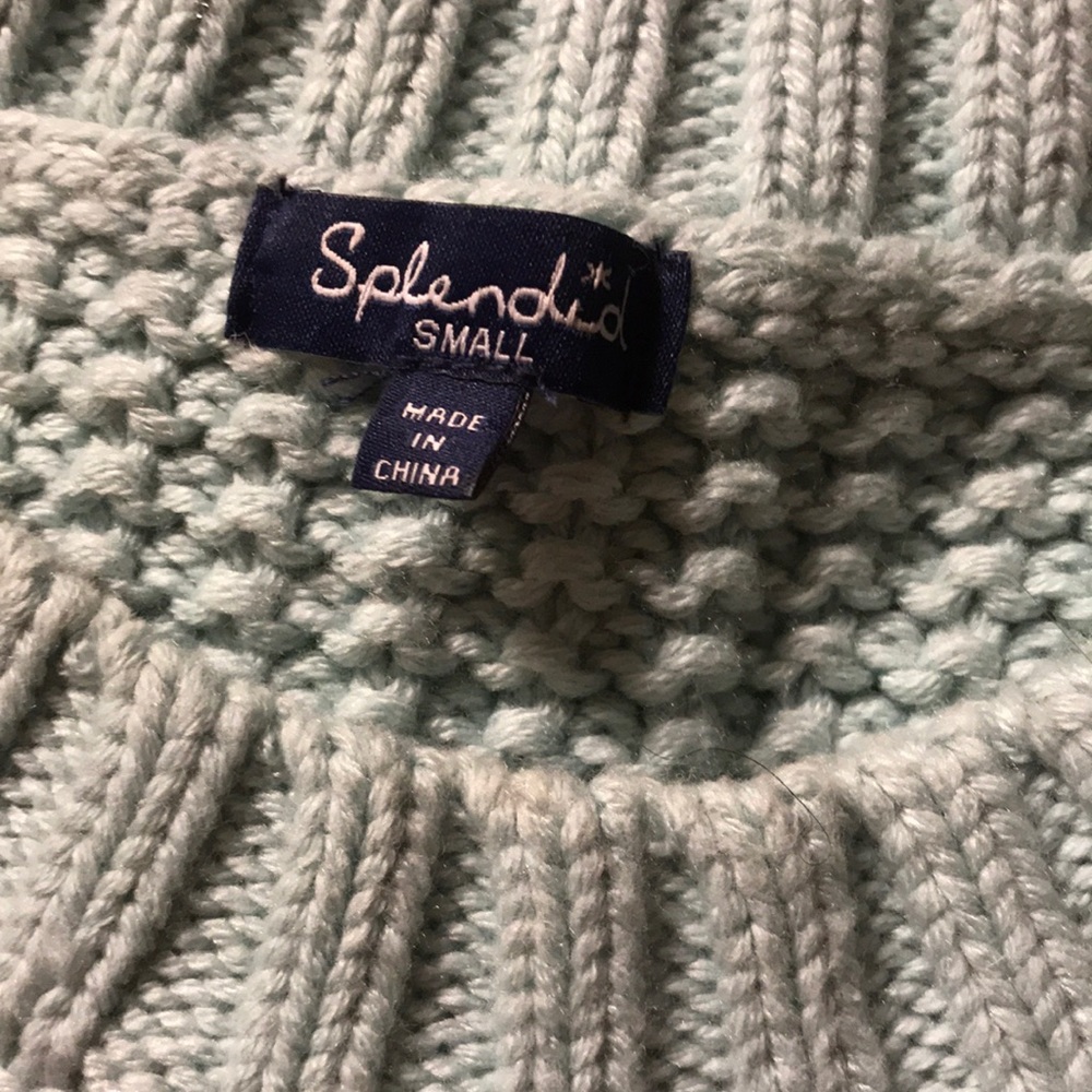 light blue/turquoise splendid sweater